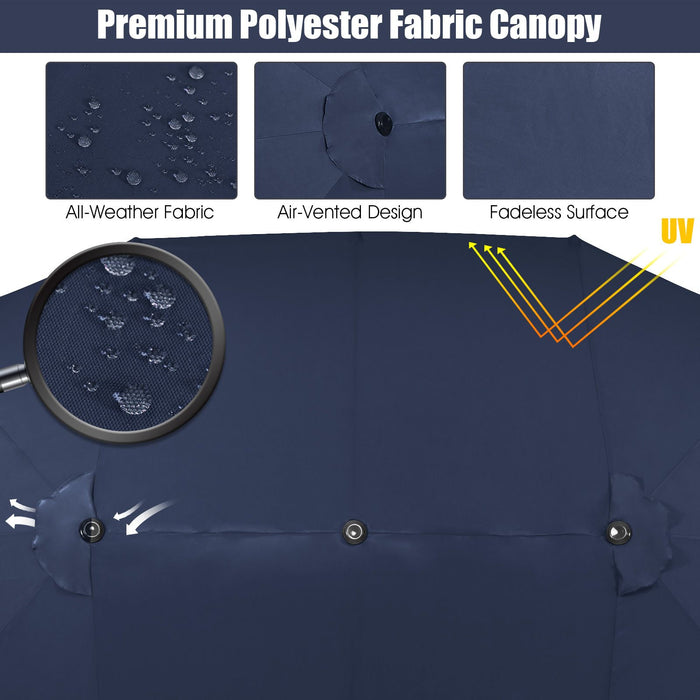 4.5m Double-Sided Outdoor Garden Parasol