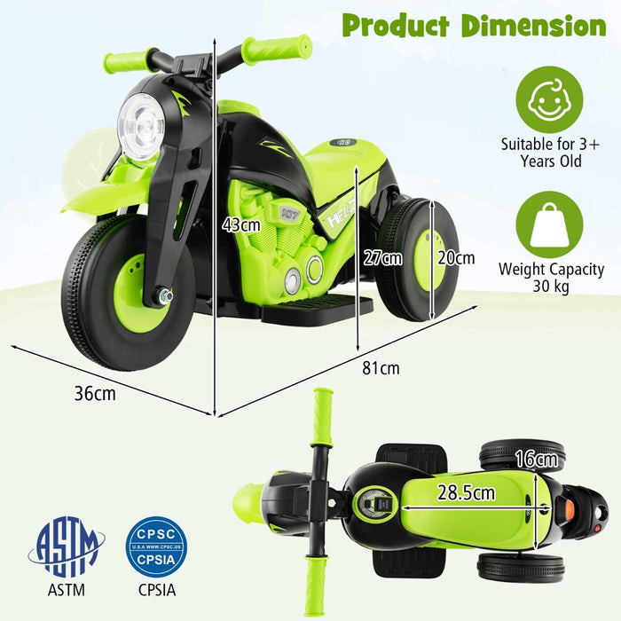 6V Kids Electric Motorcycle – Bubble Maker, Music & LED Headlights