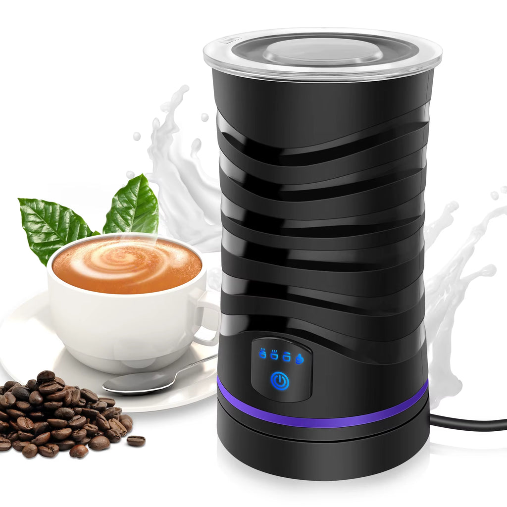 SEDOL 4-in-1 Electric Milk Frother and Warmer 600ml Automatic Hot Cold Foam Maker for Coffee Cappuccino Latte Hot Chocolate Non-Stick Quiet Milk Steamer