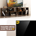 3 Pieces Convertible TV Stand for Tvs up to 65 Inches