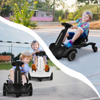 SEDOL 6V Kids Electric Ride-On Drift Car 360° Spin Power Slider with Adjustable Growing Seat Sound Effects and Safety Belt for Boys & Girls Aged 3–8 Years