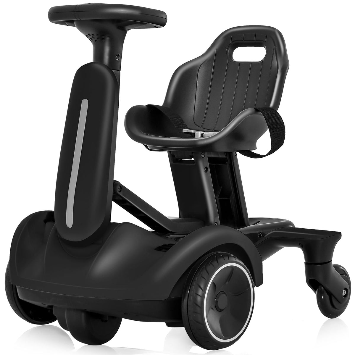 SEDOL 6V Kids Electric Ride-On Drift Car 360° Spin Power Slider with Adjustable Growing Seat Sound Effects and Safety Belt for Boys & Girls Aged 3–8 Years