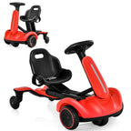 SEDOL 6V Kids Electric Ride-On Drift Car 360° Spin Power Slider with Adjustable Growing Seat Sound Effects and Safety Belt for Boys & Girls Aged 3–8 Years