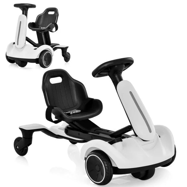 SEDOL 6V Kids Electric Ride-On Drift Car 360° Spin Power Slider with Adjustable Growing Seat Sound Effects and Safety Belt for Boys & Girls Aged 3–8 Years