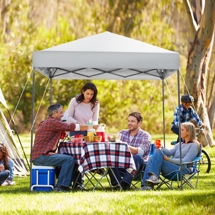 2x2m Pop-Up Canopy Tent with Adjustable Height