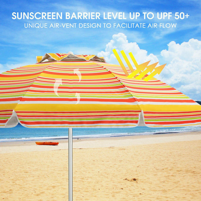 2m Patio Tilting Parasol with UPF 50+ UV Protection