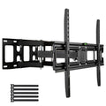 TV Stand for 32–70 Inch Screens – Double Arm Mount with Large Base, Height Adjustable, Swivel Tilt Bracket