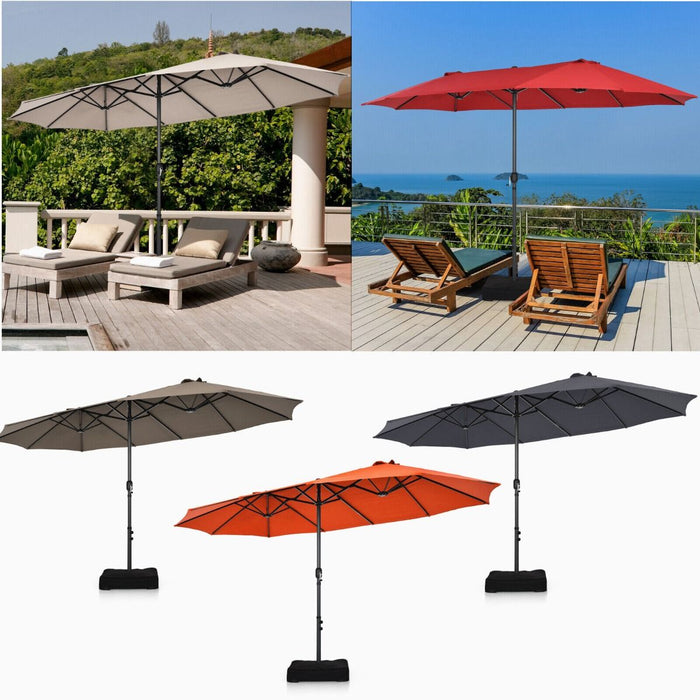 4.5m Double-Sided Outdoor Garden Parasol