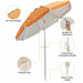2m Patio Tilting Parasol with UPF 50+ UV Protection