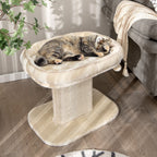 2-Tier Cat Tree with Sleeping Perch Sisal Scratching Plate and Ball