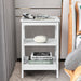 3-Tier Bedside Table with Storage Shelves for Living Room Bedroom