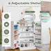 2-Door Pantry Cabinet with 6 Adjustable Shelves