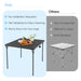 Folding Camping Table with Handle for Indoor Outdoor Use