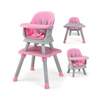 SEDOL 6-in-1 Ultimate Baby-to-Toddler High Chair & Activity Station with Building Block Tabletop Parental Booster Seat and Waterproof PU Leather Cushion – 25kg Capacity