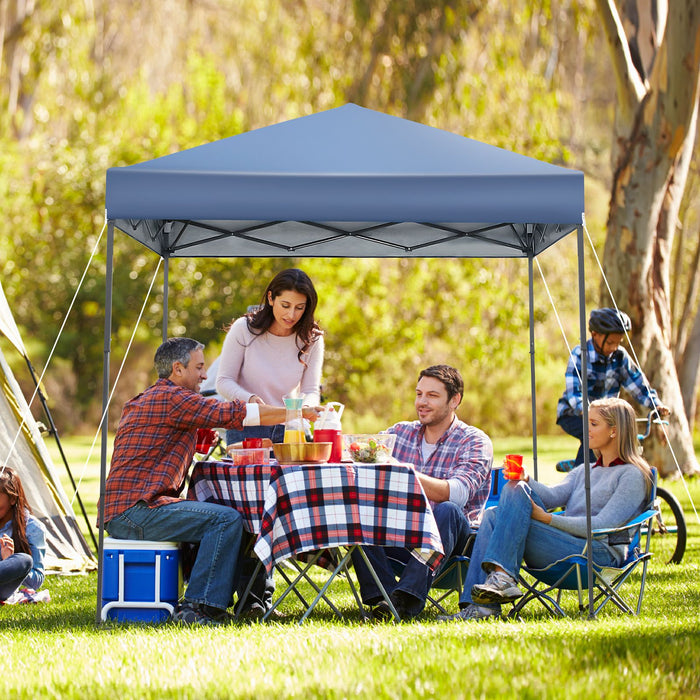 2x2m Pop-Up Canopy Tent with Adjustable Height