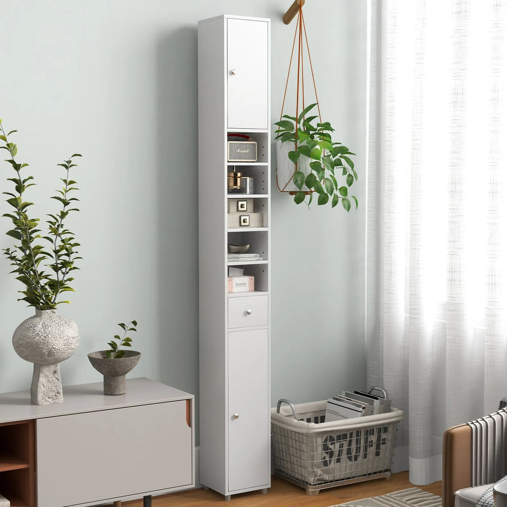 180CM Tall Freestanding Bathroom Cabinet with 2 Doors and 1 Drawer
