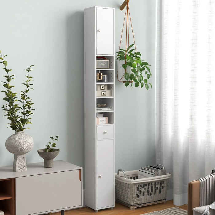 180CM Tall Freestanding Bathroom Cabinet with 2 Doors and 1 Drawer