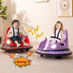 SEDOL 12V High-Performance Kids Bumper Car with 5-Point Safety Harness 360° Zero-Turn Dual Joysticks and 5-Mode LED Light Show – 12V Powered for Ages 3+
