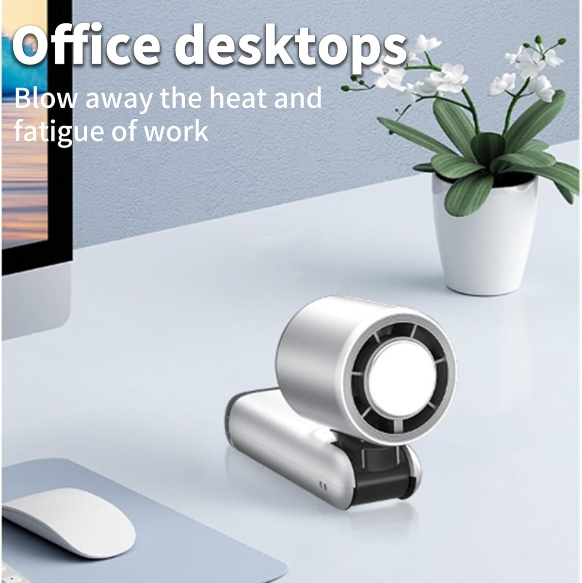 SEDOL 3-in-1 Portable Turbo Handheld Fan | 100-Speed Precision Control & 90° Foldable Design | Rechargeable 4000mAh Battery with Smart Digital Display | High-Speed Brushless Motor Personal Fan for Travel Commuting and Office