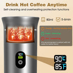 SEDOL 3-in-1 Electric Portable Espresso Maker | Self-Heating Coffee Machine with 20-Bar Pressure | 7500mAh Rechargeable Battery | Compatible with Large & Small Capsules and Ground Coffee for Camping Car and Travel