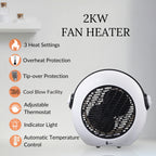 SEDOL 2KW Electric Fan Heater