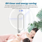 SEDOL Bladeless Portable Air Conditioner Mini USB Evaporative Air Cooler with 6 Wind Speeds and 6H Timer Silent Desktop Cooling Fan for Bedroom Office and Personal Travel