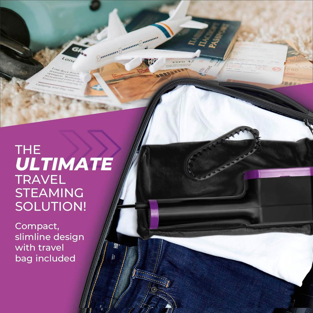 SEDOL Handheld Garment Steamer 1400W Portable Clothes Steamer with Ceraglide Ceramic Soleplate Vertical Steam Iron for Travel and Home LED Display and Brush Attachment
