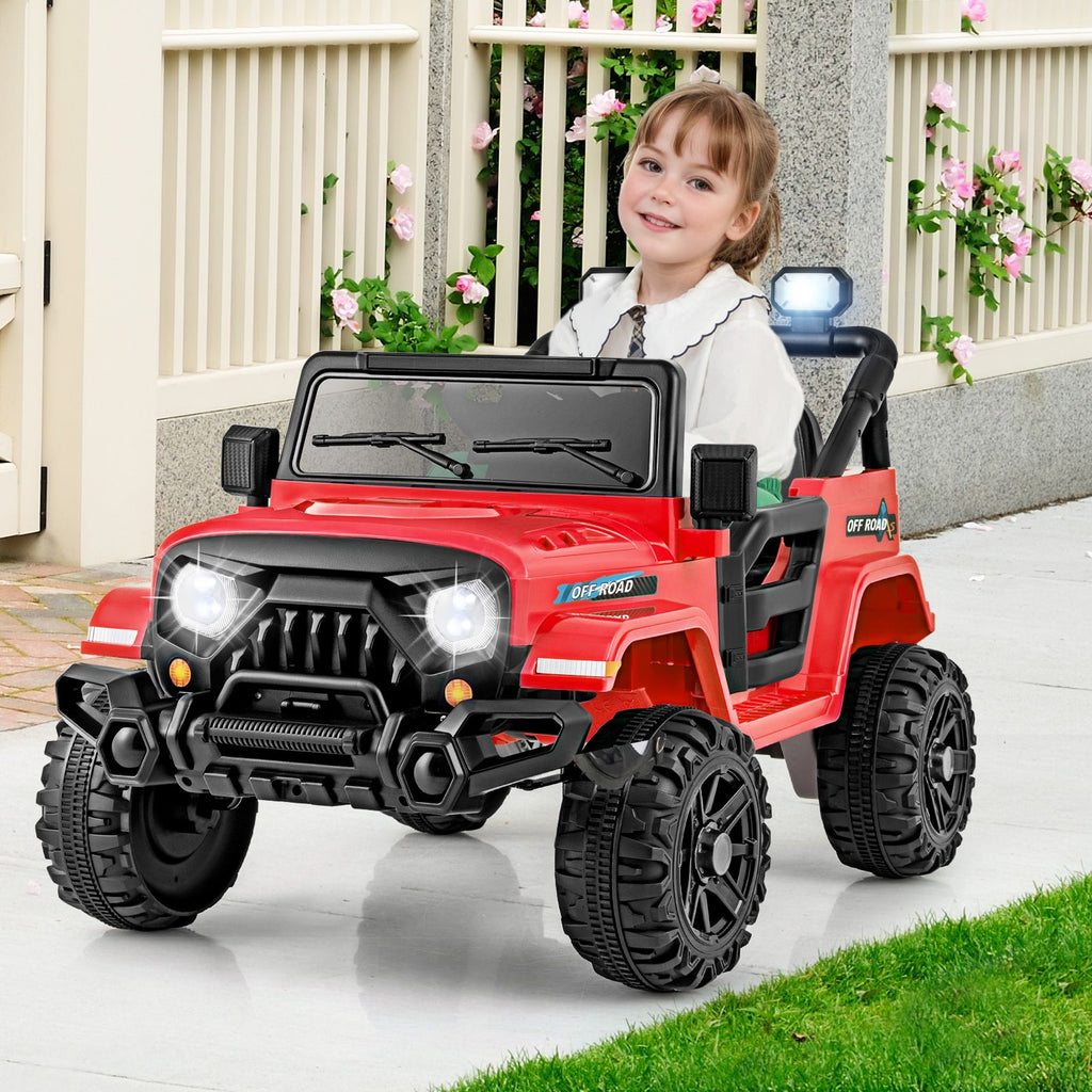 SEDOL 12V High-Performance Kids Ride-On Truck with Parental Remote Control Dual 35W Motors All-Terrain Traction and Wireless Bluetooth Music Player