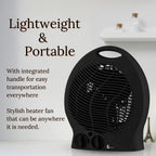 SEDOL 2KW Electric Fan Heater - Black