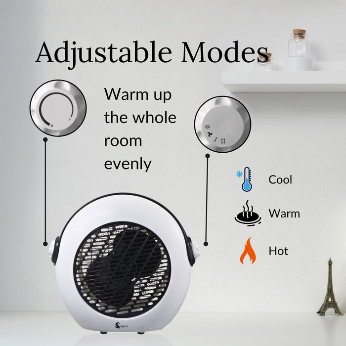 SEDOL 2KW Electric Fan Heater