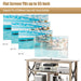 3-Tier Rustic TV Stand with Open Shelves and Cable Management