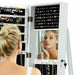 3-In-1 Mirrored Jewellery Armoire with Display Shelves
