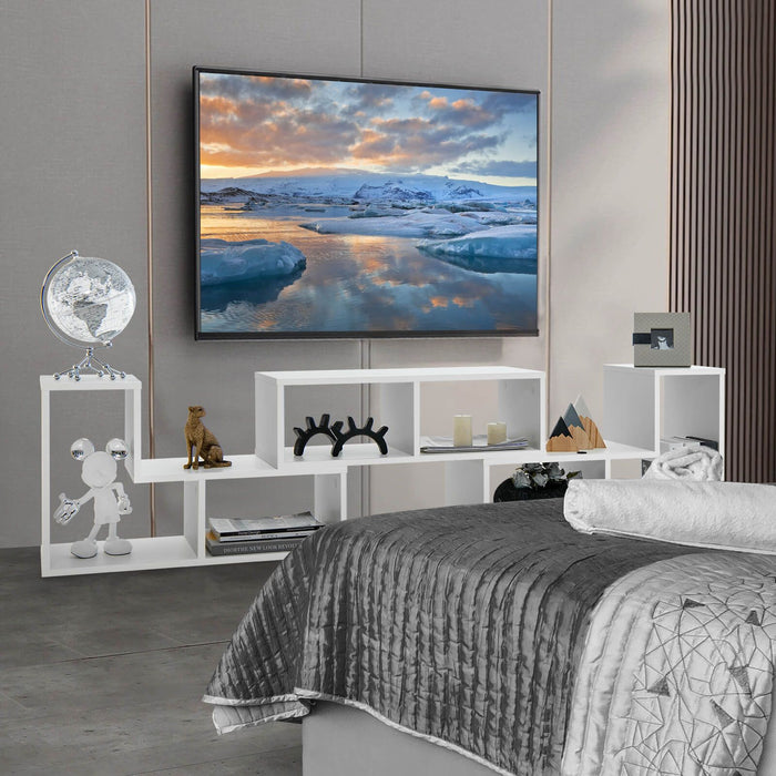 3 Pieces Convertible TV Stand for Tvs up to 65 Inches