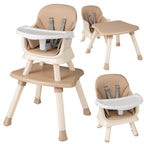 SEDOL 6-in-1 Ultimate Baby-to-Toddler High Chair & Activity Station with Building Block Tabletop Parental Booster Seat and Waterproof PU Leather Cushion – 25kg Capacity