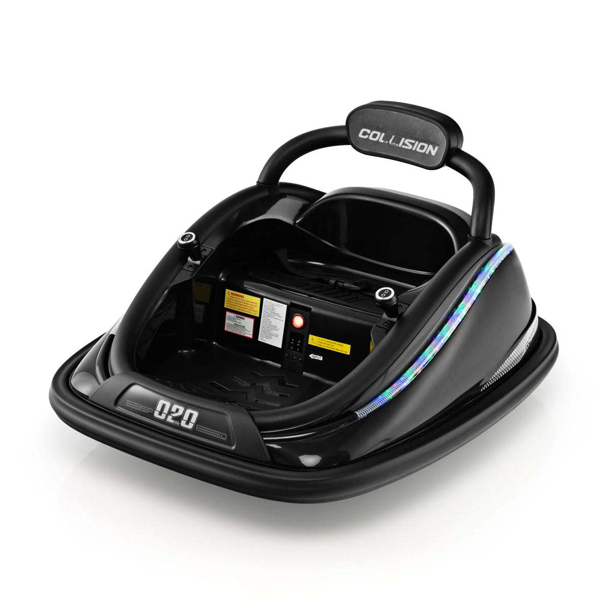 SEDOL 12V High-Performance Kids Bumper Car with 360° Zero-Turn Dual Joysticks 30m Parental Remote Override and Shock-Absorbing Elastic Bumper