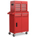 High-Capacity Rolling Tool Cabinet – Lockable Wheels, Metal 2‑in‑1 Chest & Base