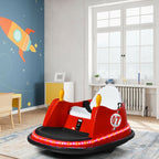 SEDOL Kids 6V Electric Bumper Car for Toddlers 360° Zero-Turn Waltz Car with Parental Remote Control Wall-Safe Rubber Bumper and Flashing LED Light Show