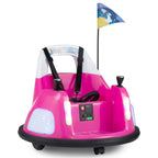 SEDOL 12V High-Performance Kids Bumper Car with 5-Point Safety Harness 360° Zero-Turn Dual Joysticks Parental Remote Control and 5-Mode LED Light Show