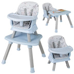 SEDOL 6-in-1 Ultimate Baby-to-Toddler High Chair & Activity Station with Building Block Tabletop Parental Booster Seat and Waterproof PU Leather Cushion – 25kg Capacity