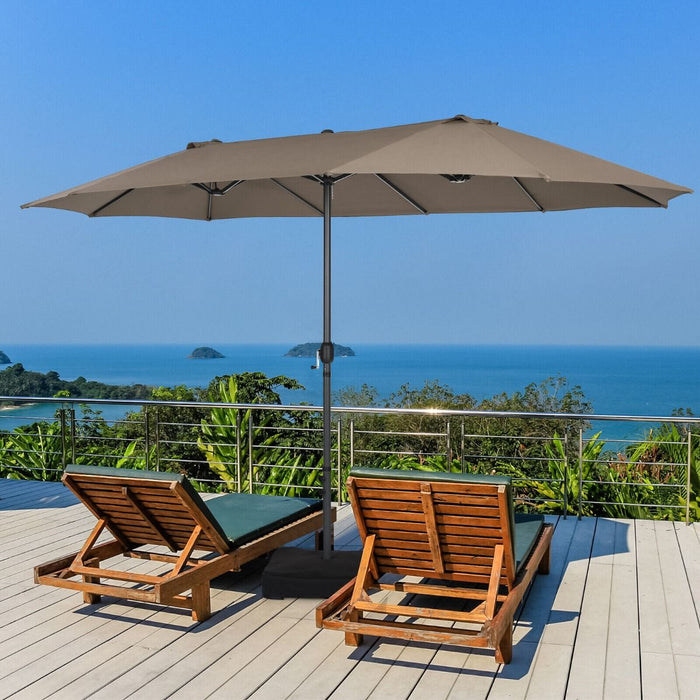 4.5m Double-Sided Outdoor Garden Parasol