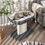 2-Tier Cat Tree with Sleeping Perch Sisal Scratching Plate and Ball