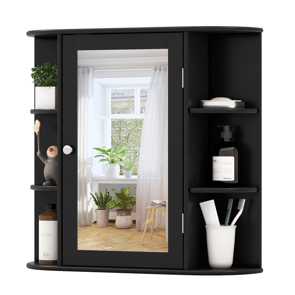 3-Tier Mirrored Wall Mounted Bathroom Cabinet