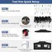 Pop-Up Canopy Gazebo Tent with 6 Removable Sidewalls & Carry Bag