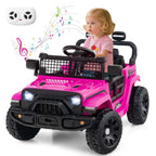 SEDOL 12V Electric Ride-On Truck for Kids with Parental Remote Control Dual 25W Motors All-Terrain Shock Absorbers LED Headlights and Soft-Start Safety System