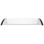 120x80cm Door Canopy – Outdoor Rain Cover Awning for Front Door, Window or Patio (White/Black)