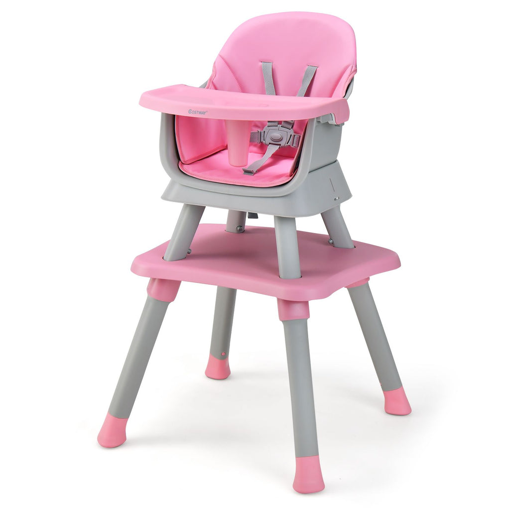 SEDOL 6-in-1 Ultimate Baby-to-Toddler High Chair & Activity Station with Building Block Tabletop Parental Booster Seat and Waterproof PU Leather Cushion – 25kg Capacity