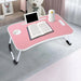Folding Laptop Desk – Portable Bed & Sofa Lap Table with Tablet Slot, Cup Holder & Foldable Legs