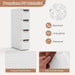 3/4/5-Drawer Narrow Storage Cabinet for Small Space