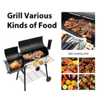 Outdoor Charcoal BBQ Grill & Smoker