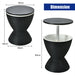 30L Patio Ice Cooler Table – Outdoor Drinks Storage